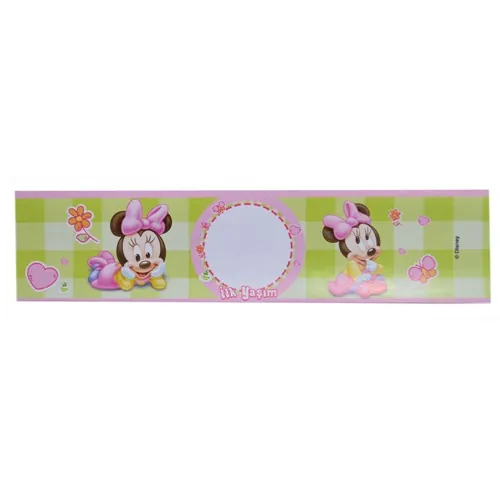 Baby Minnie Mouse Temalı Su Şişe Etiketi