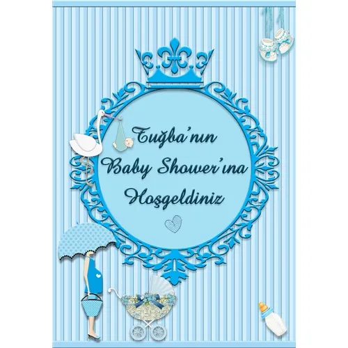 Baby Shower Kişiye Özel Ayaklı Panosu