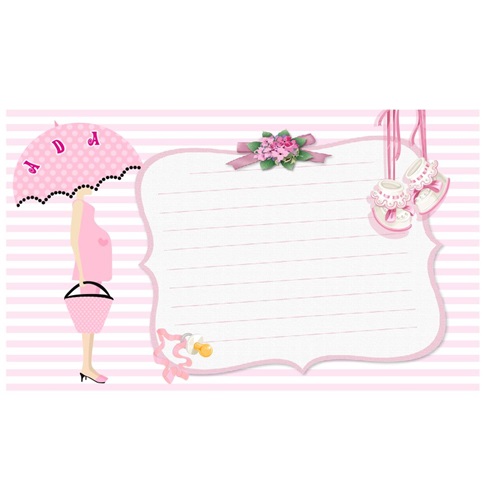 Baby Shower Teşekkür Kartı