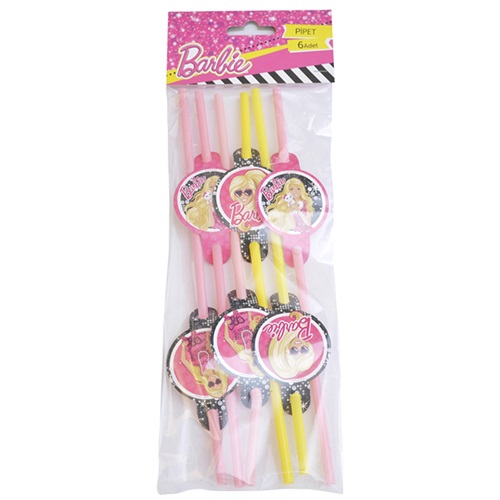 Barbie Temalı Pipet