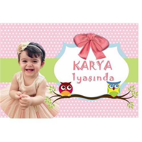 Baykuş Kişiye Özel Afiş 