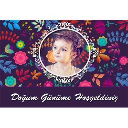 Büyülü Renkler Kişiye Özel Duvar Panosu