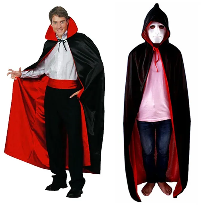 Cadılar Bayramı Hallowen Kırmızı Yakalı Pelerin