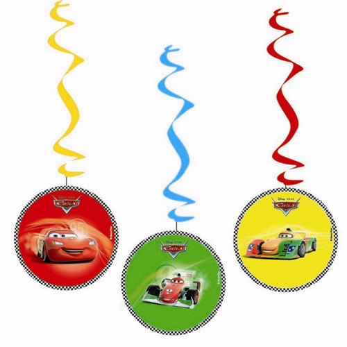 Cars Temalı Asmalı İp Süs