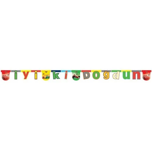 Cars Temalı İyi Ki Doğdun Banner