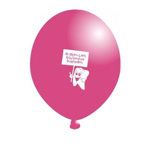 Pembe Renkli Diş Buğdayı Balon