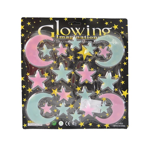 Fosforlu Duvar Ve Tavan Stickerları / Ay-yıldız