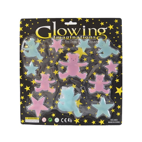 Fosforlu Duvar Ve Tavan Stickerları / Ayıcıklı