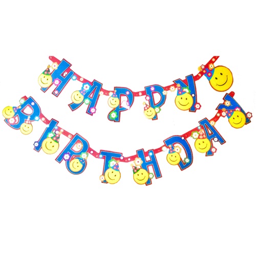 Gülen Yüz Happy Birthday Yazı