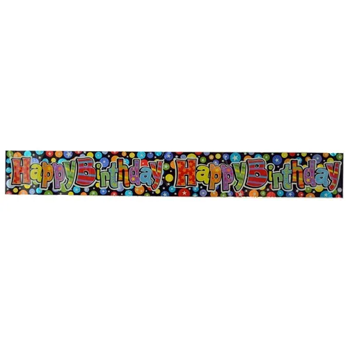 Renkli Happy Birthday Banner