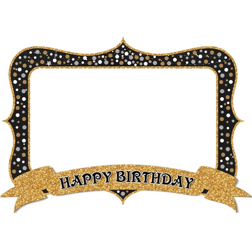 Happy Birthday Gold Hatıra Çerçevesi