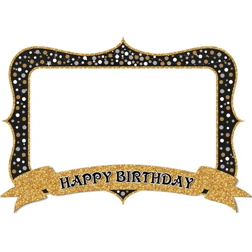 Happy Birthday Gold Hatıra Çerçevesi