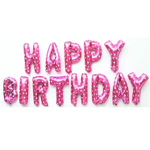 Happy Birthday Pembe Folyo Balon
