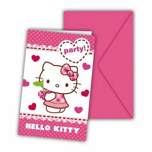 Hello Kitty Temalı Davetiye