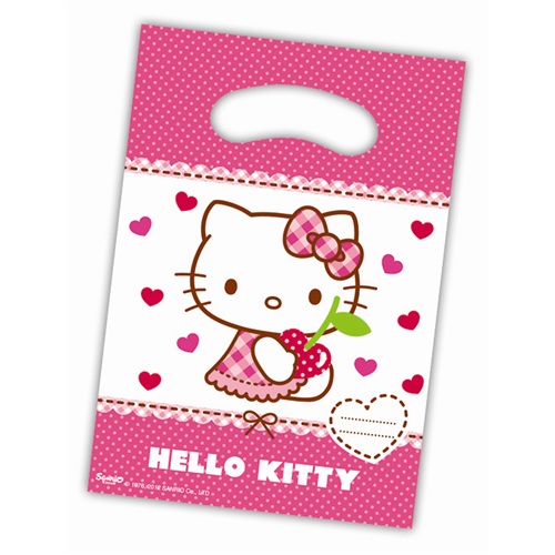 Hello Kitty Plastik Parti Çantası