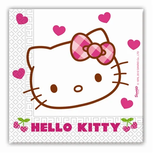 Hello Kitty Temalı Kağıt Peçete