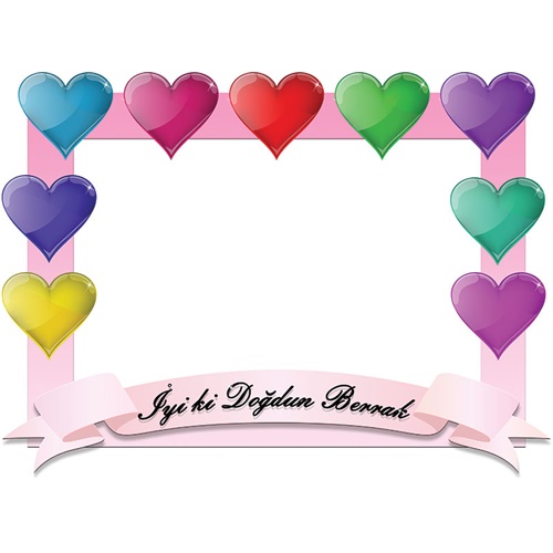 Kalpli Kişiye Özel Hatıra Fotoğrafı Çerçevesi