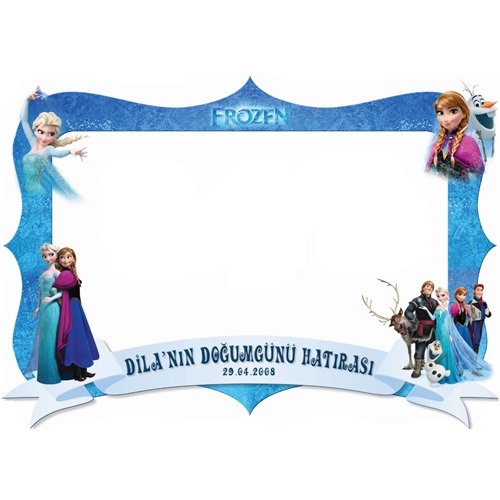 Karlar Ülkesi Kişiye Özel Hatıra Fotoğrafı Çerçevesi