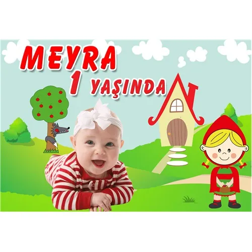 Kırmızı Başlıklı Kız Kişiye Özel Duvar Panosu