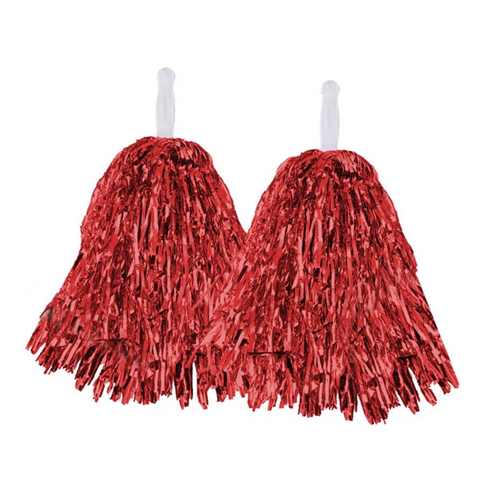 Kırmızı Ponpon Çift