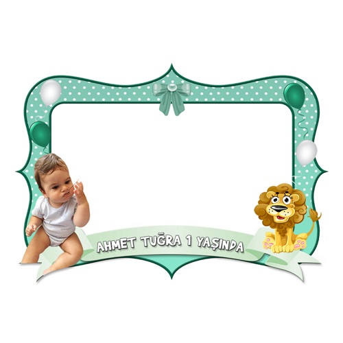 Kişiye Özel Aslan Parçası Çerçevesi