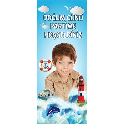 Kişiye Özel Denizci Lüx Karşılama Panosu