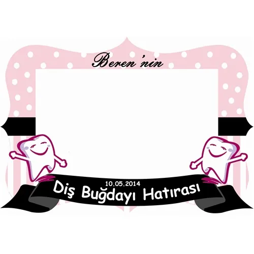 Kişiye Özel Diş Buğdayı Çerçeve
