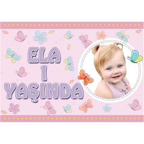 Kişiye Özel Kelebek Afiş