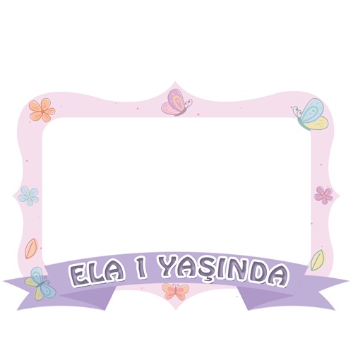 Kişiye Özel Kelebek Çerçeve