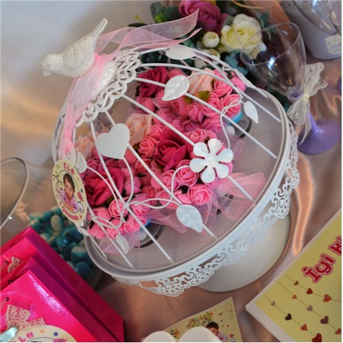 Lüx Cute Birds Perforje Cupcake Standı