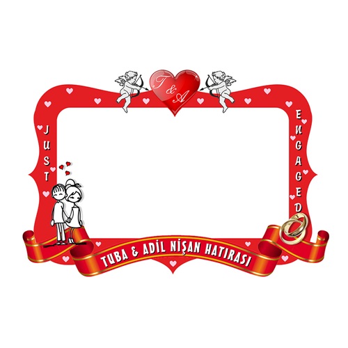 Kişiye Özel Nişan Hatıra Çerçevesi