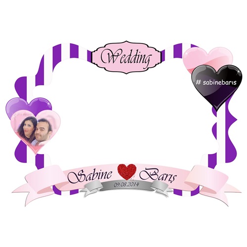 Kişiye Özel Nişan Çerçevesi