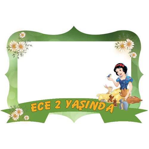 Kişiye Özel Pamuk Prenses Temalı Hatıra Çerçevesi