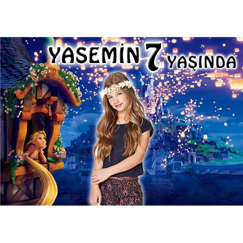 Kişiye Özel Rapunzel Afiş