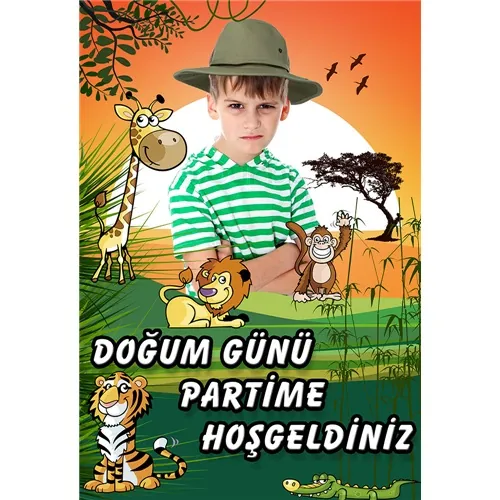 Kişiye Özel Safari Karşılama Panosu