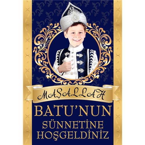 Kişiye Özel Sünnet Lüx Aayaklı Karşılama Panosu