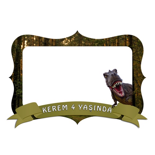 Kişiye Özel T-rex Hatıra Çerçevesi