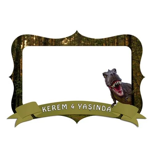 Kişiye Özel T-rex Hatıra Çerçevesi