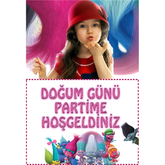 Kişiye Özel Troolls Ayaklı Pano