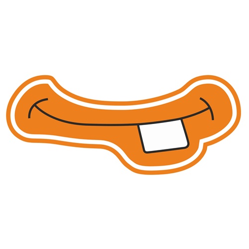 Tek Diş Gülen Dudak Konuşma Balonu