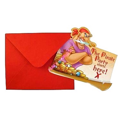 Korsan Temalı Davetiye