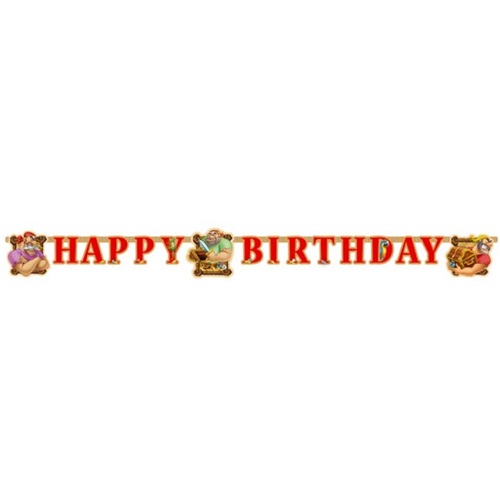 Korsan Happy Birthday Yazılı Banner
