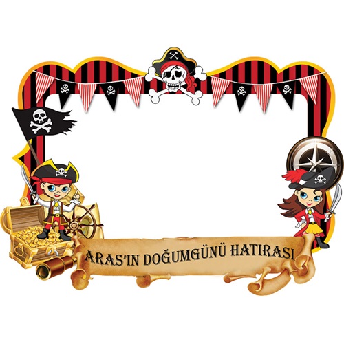 Korsan Kişiye Özel Hatıra Fotoğrafı Çerçevesi