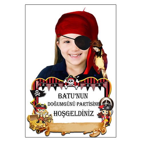 Korsan Kişiye Özel Karşılama Panosu 