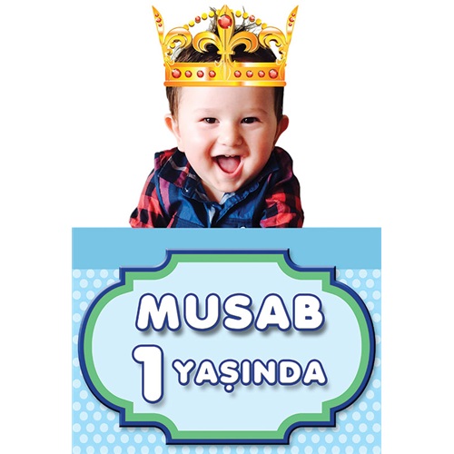 Kral Kişiye Özel Ayaklı Karşılama Panosu