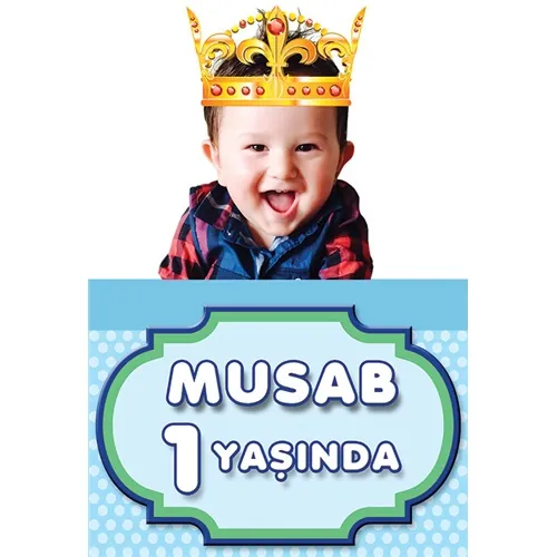 Kral Kişiye Özel Ayaklı Karşılama Panosu