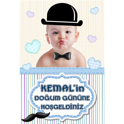 Küçük Adam Kişiye Özel Ayaklı Karşılama Panosu