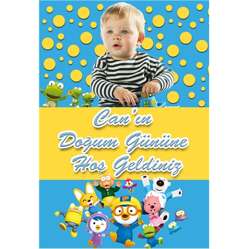 Küçük Penguen Pororo Kişiye Özel Pano