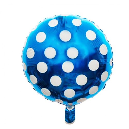 Mavi Puanlı Folyo Balon