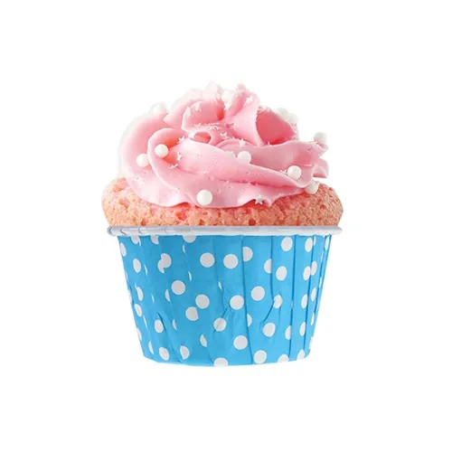 Mavi Puanlı Muffin Kek Kapsülü